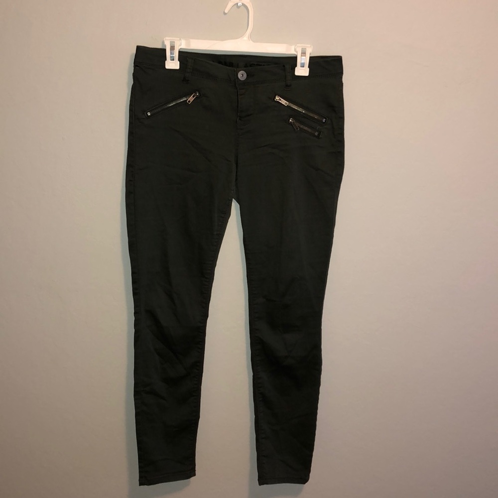 Olive green straight jean